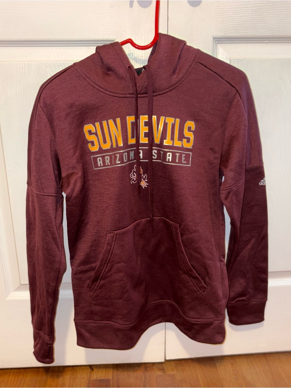 Adidas Maroon Arizona State University Sun Devils Polyester Hoodie Medium